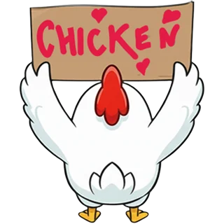 Fan mit Schild â Chicken Road Race