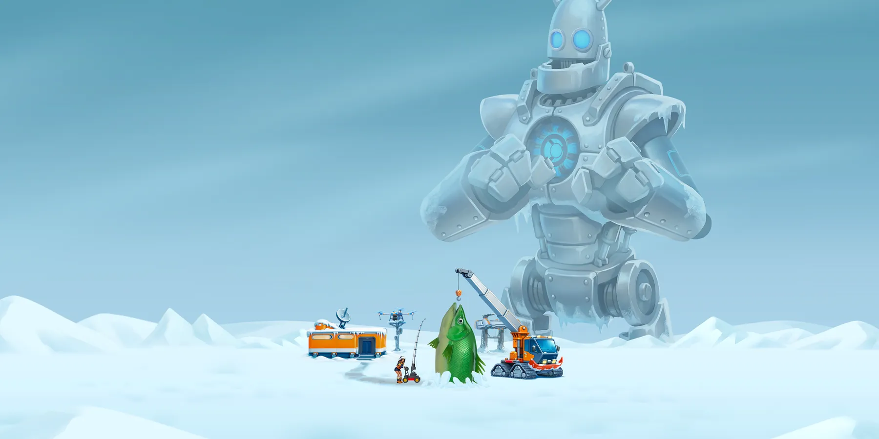 Ice Fish â Original-Artwork von InOut Games