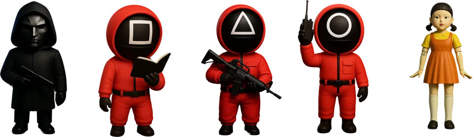 Die Figuren â Squid Gamebler