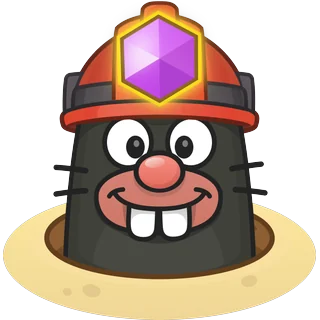 Maulwurf mit Amethyst â Topo Mole