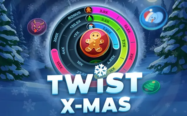 Twist X-mas – Glücksrad des Studios InOut Games